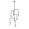 Z-Lite Neutra 7 Light Chandelier, Matte Black + Polished Nickel & Clear 621-7MB-PN - alternate 1